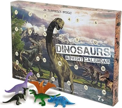 Dinosaur Advent Calendar Boy Toy Dinosaur Figure Birthday Christmas Xmas Helping Reward Present Count Dinosaur 2025
