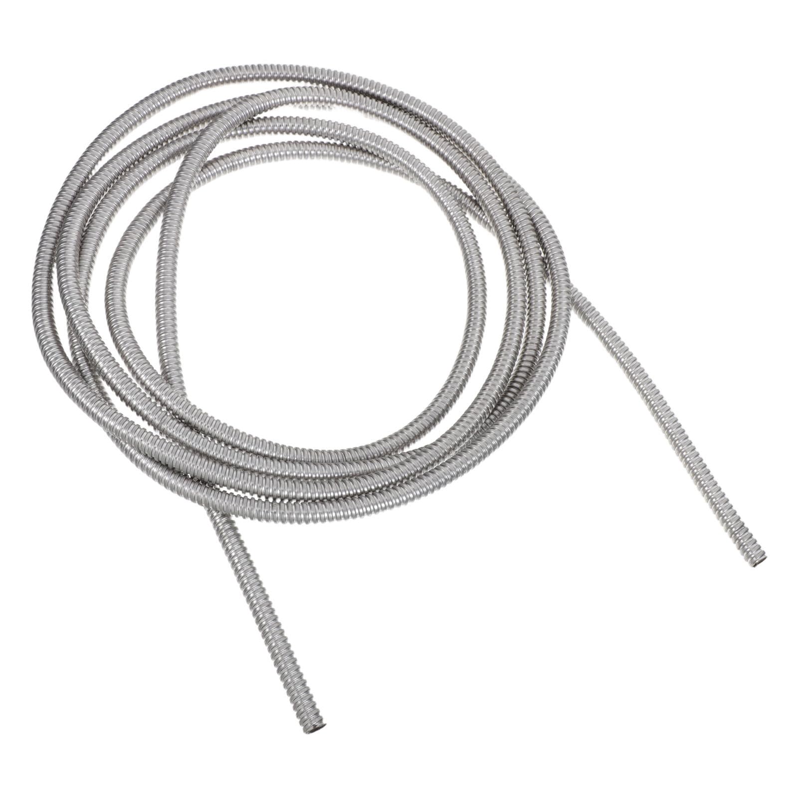Inoxidable Tubo 4m de Flexible de Acero Eléctrico Conducto Plata