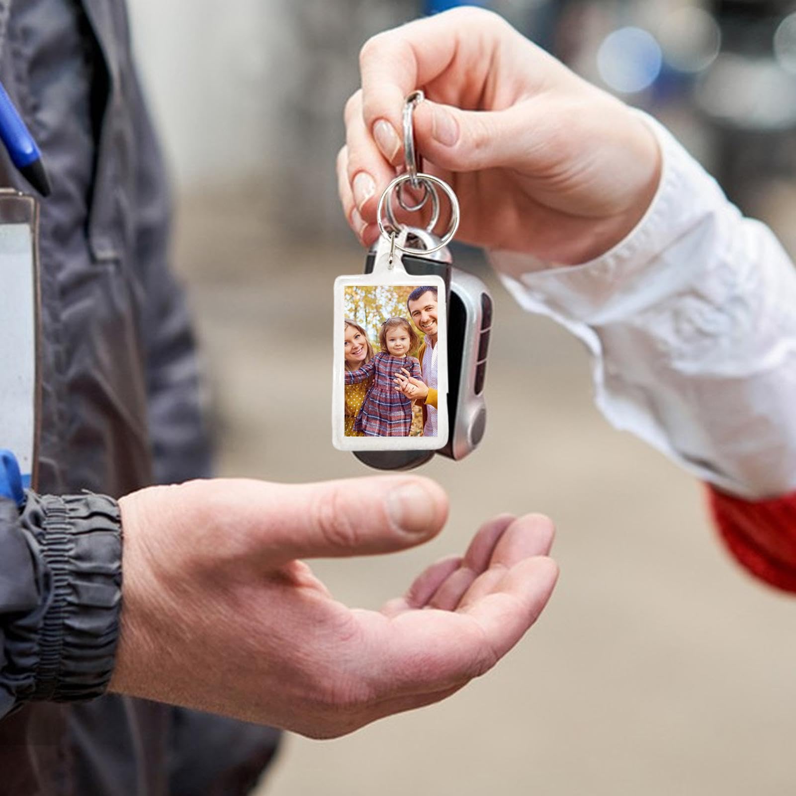 Amazon.co.jp: [Cxiskyu] アクリル キーチェーン フォト ホルダー