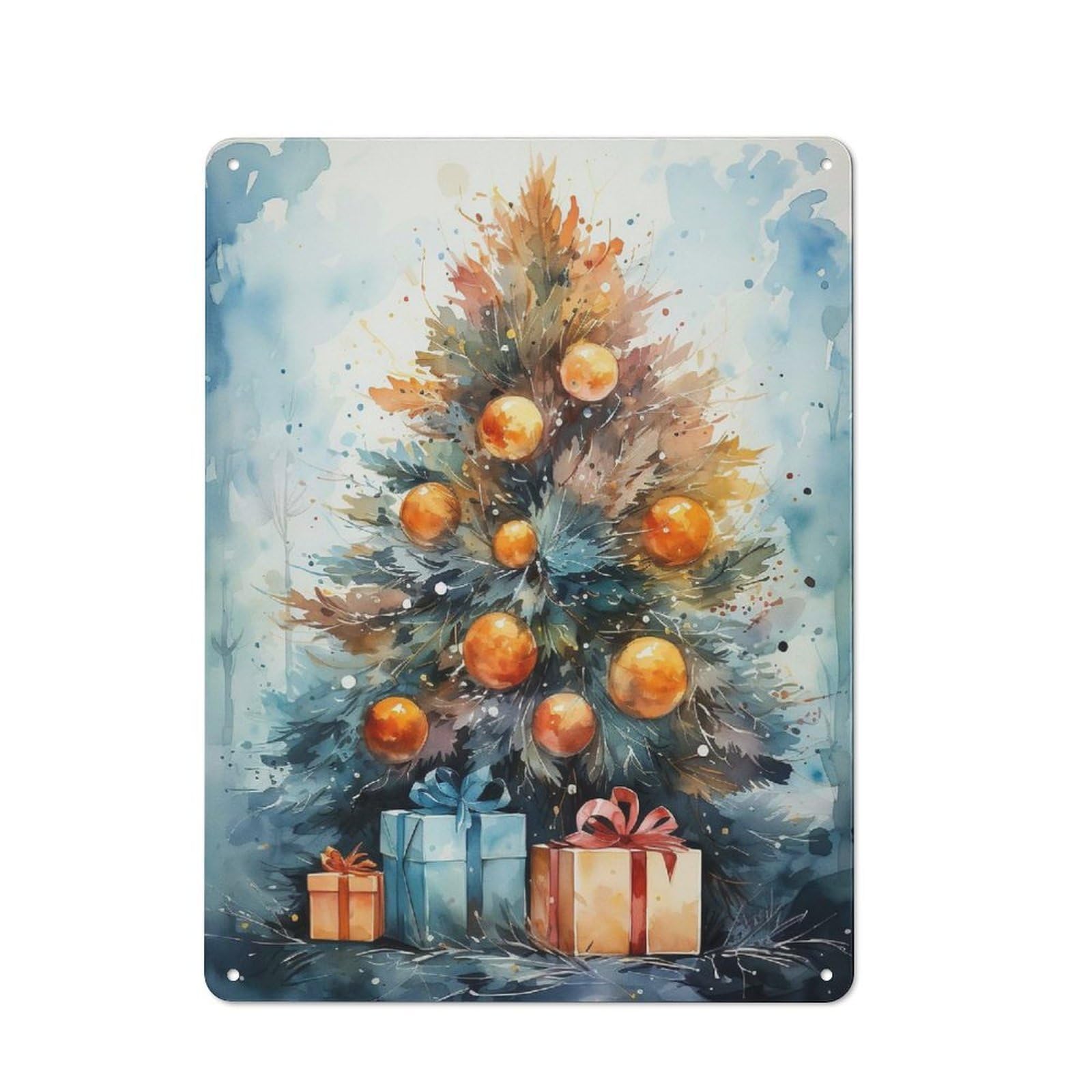 Junmoney Winter Whimsy For Café Or Restaurant, Vintage Metal Sign 40X30cm, For Vintage Wall Decor Fans, For Cafés, Pubs And Restaurants