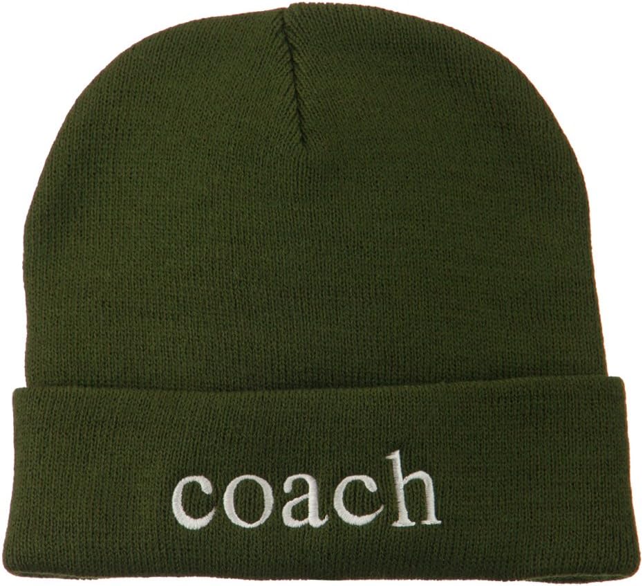 Coach Embroidered Long Beanie