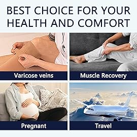 LIN PERFORMANCE 20-30 mmHg Medical Compression Socks for Women and Men Knee High Open Toe Stockings for Varicose Vein Swollen legs (XXL,Rose Red)