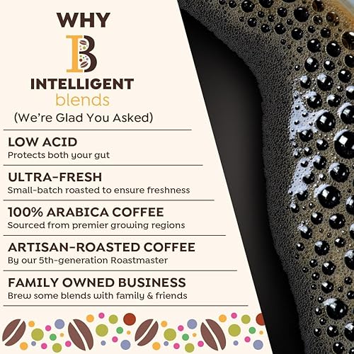 Miniatura 4 de Intelligent Blends Cápsulas de café tostado oscuro medio, 100 unidades, cápsulas reciclables de una sola porción  100% café arábica, compatible con