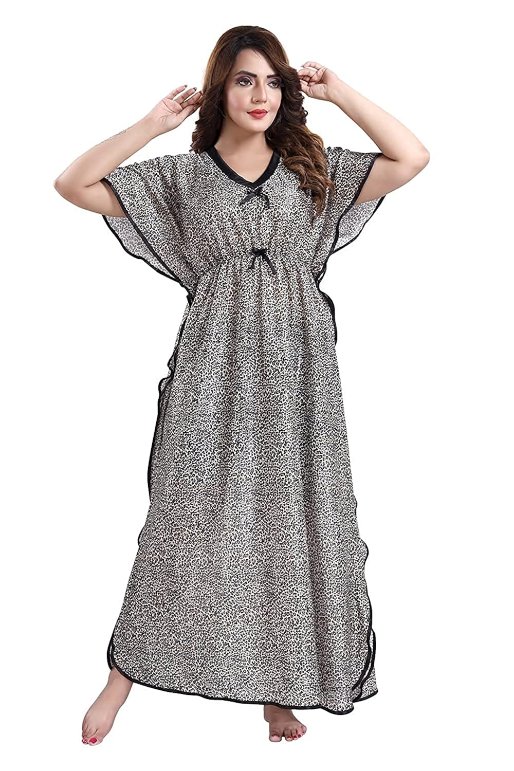Ladies|| Kaftan Night Gown for Women 