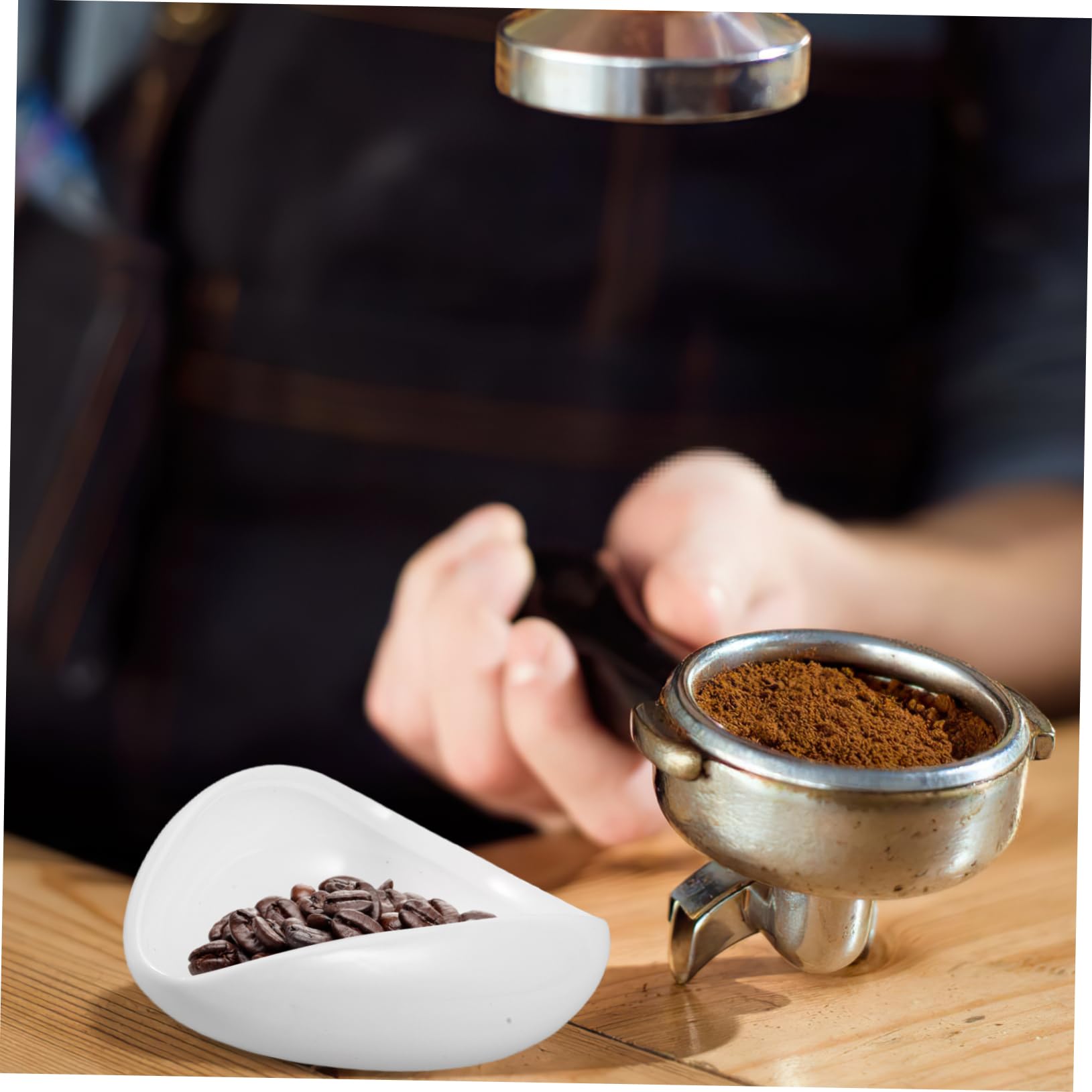 5 Piezas Bandeja De Exhibición Cuchara Medidora De Granos De Café Cuchara De Té Kongfu Vaso Dosificador De Cafe Recipiente De Té Suelto Platos De Granos De Café Cerámica Ciieeo