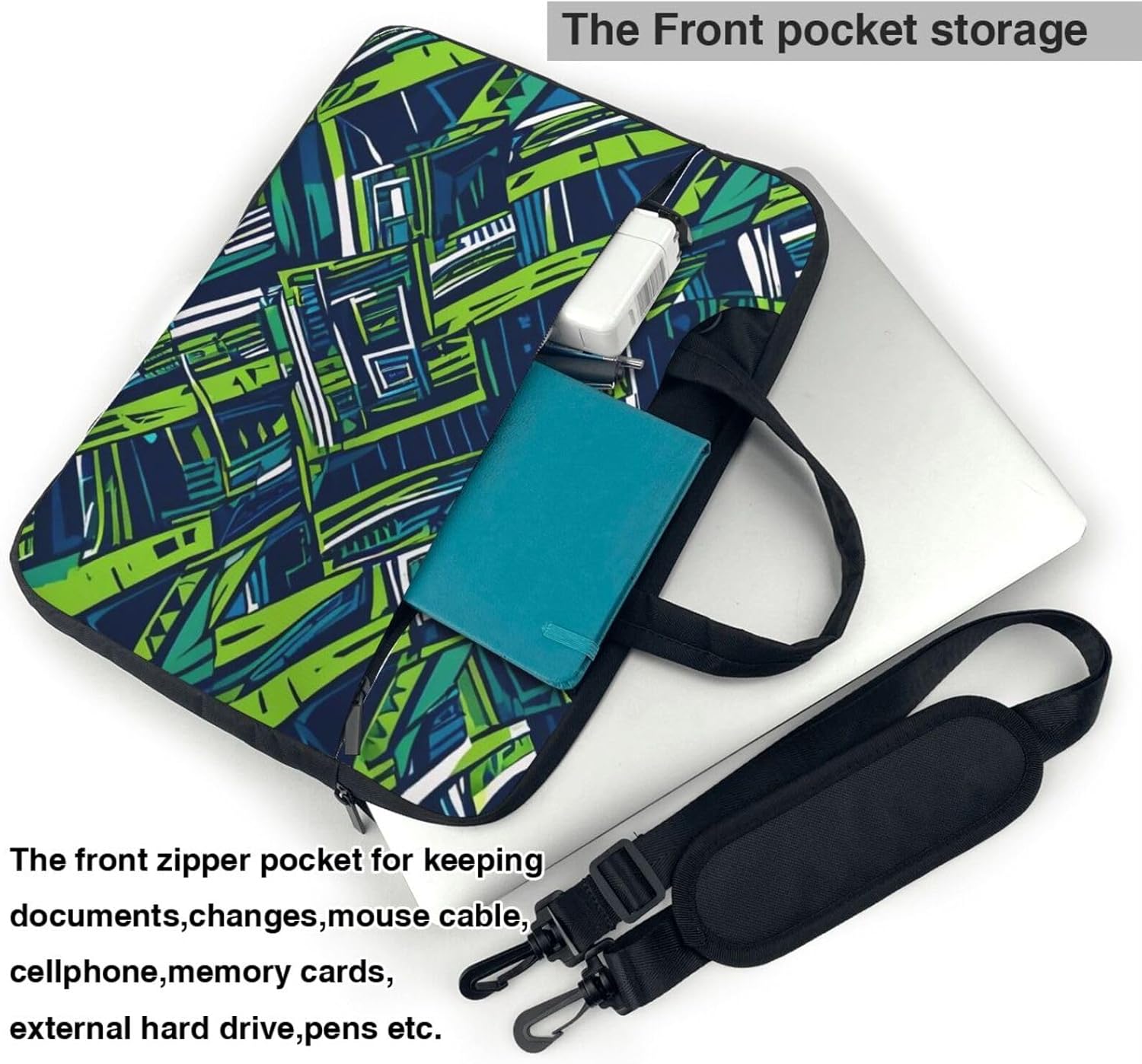 Daring Seahawk Print Laptop Bag, 13-15.6 inch Work Tote Briefcase Messenger Bag Gifts for Men Women