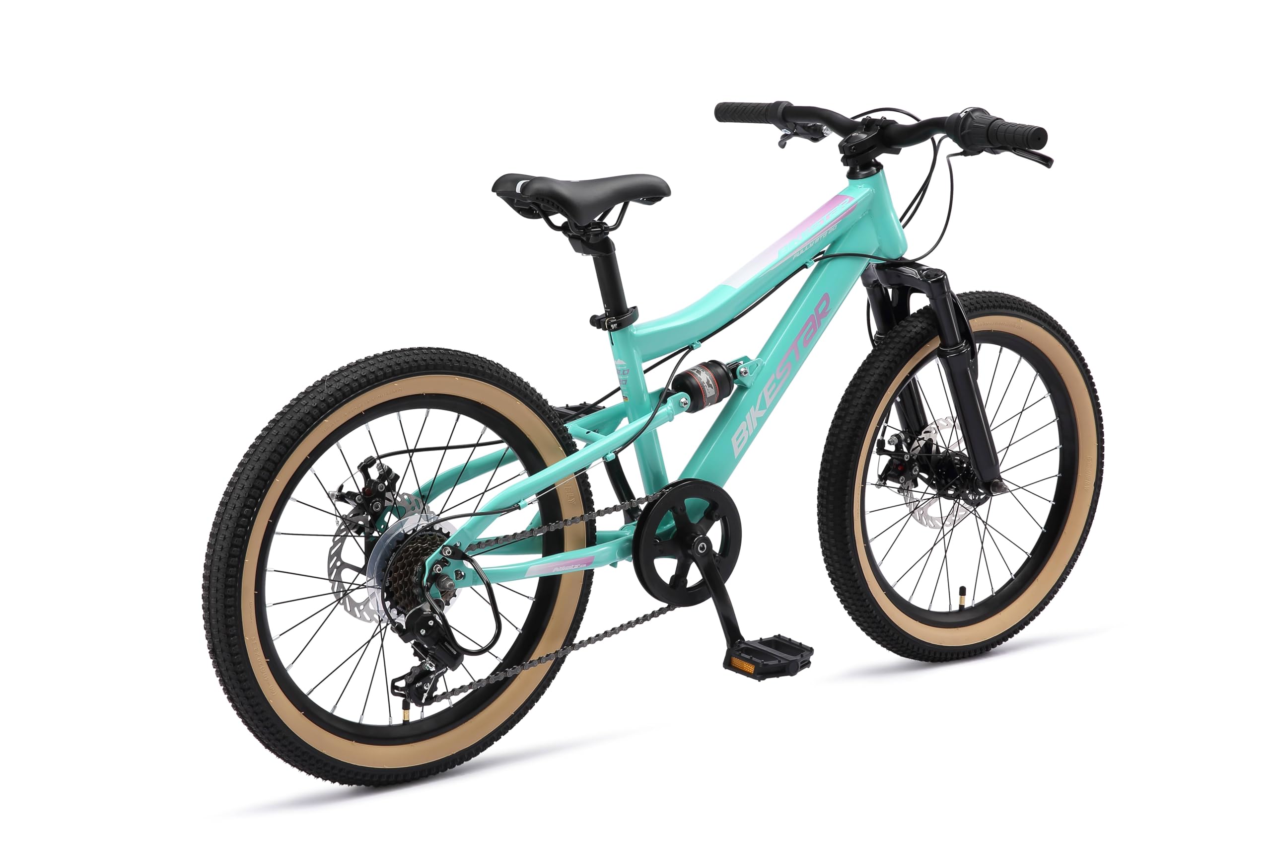 BIKESTAR Bicicleta de montaña Suspensión Doble Bicicleta Juvenil 20 Pulgadas de 6 años | Cambio Shimano de 7 velocidades, Freno de Disco, Fully | niños Bicicleta