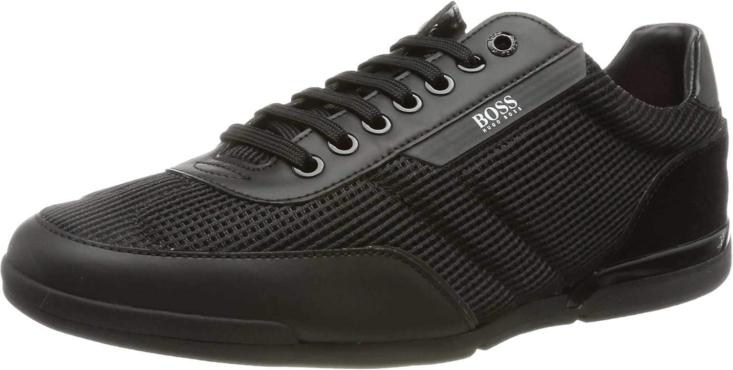 Hugo Boss Saturn Lowp nupf Mens Trainer in Black