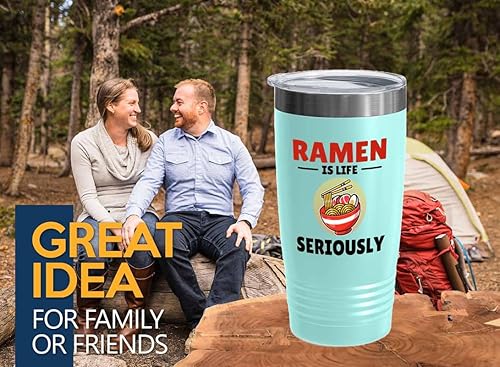 Ramen Lover Teal Edition - Vaso vikingo de 20 onzas – is life seriously – Food Lovers pollo, calabaza, vegetariano, despensa, fideos picantes