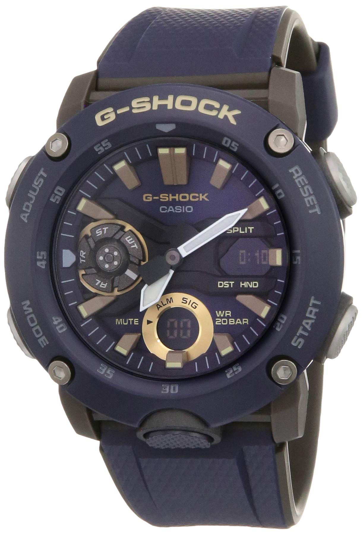 Casio G-Shock Analog-Digital Blue Dial Mens Watch-GA-2000-2ADR (G951) (B07RTYGR2Z) Amazon Price History, Amazon Price Tracker