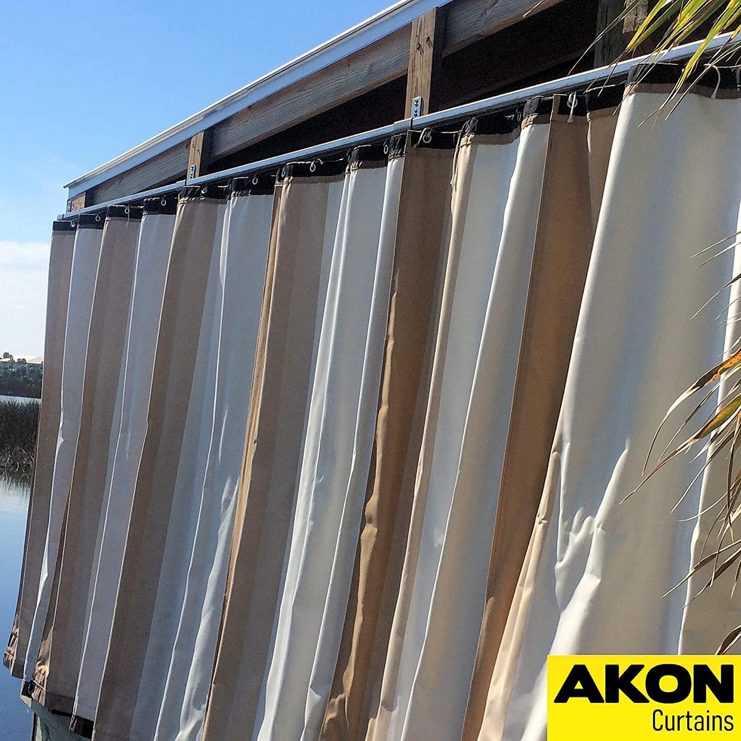 Outdoor | Hang your Outdoor curtains easily | 16 gauge galvanized steel | Inexpensive and Easy to Install