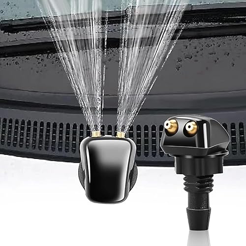 CTAHRBD Boquillas para limpiaparabrisas delantero de automóvil, kit de boquilla de limpiaparabrisas de doble agujero, boquillas de repuesto de