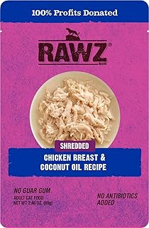 Rawz® Shredded Chicken Breast & Coconut Recipe 8/2.46 oz Pouches