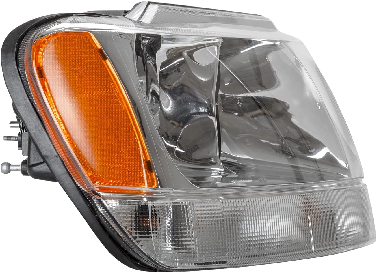 TYC Right Headlight Assembly Compatible with 1999-2004 Jeep Grand Cherokee