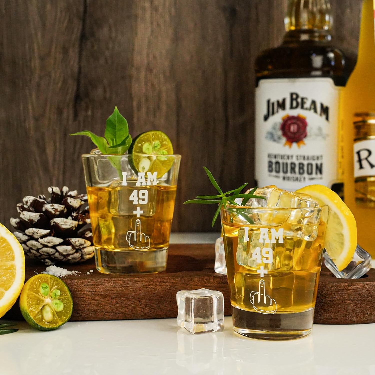 BCnmviku 2Pack Shot Glasses 49 + One 50th Birthday Gifts for Men Women Beer Glass – Funny 50 Year Old Presents - 1.5 oz Pint Glasses Party Decorations Supplies (2pack 49 + One) - Image 8