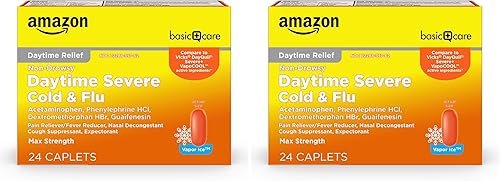 Miniatura 9 de Yaxa Basic Care Comprimidos nocturnos recubiertos de resfriado severo y gripe, alivia temporalmente síntomas como secreción nasal y estornudos
