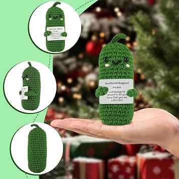 4 Pcs Emotional Support Potato Pocket Hug Crochet Gift Set