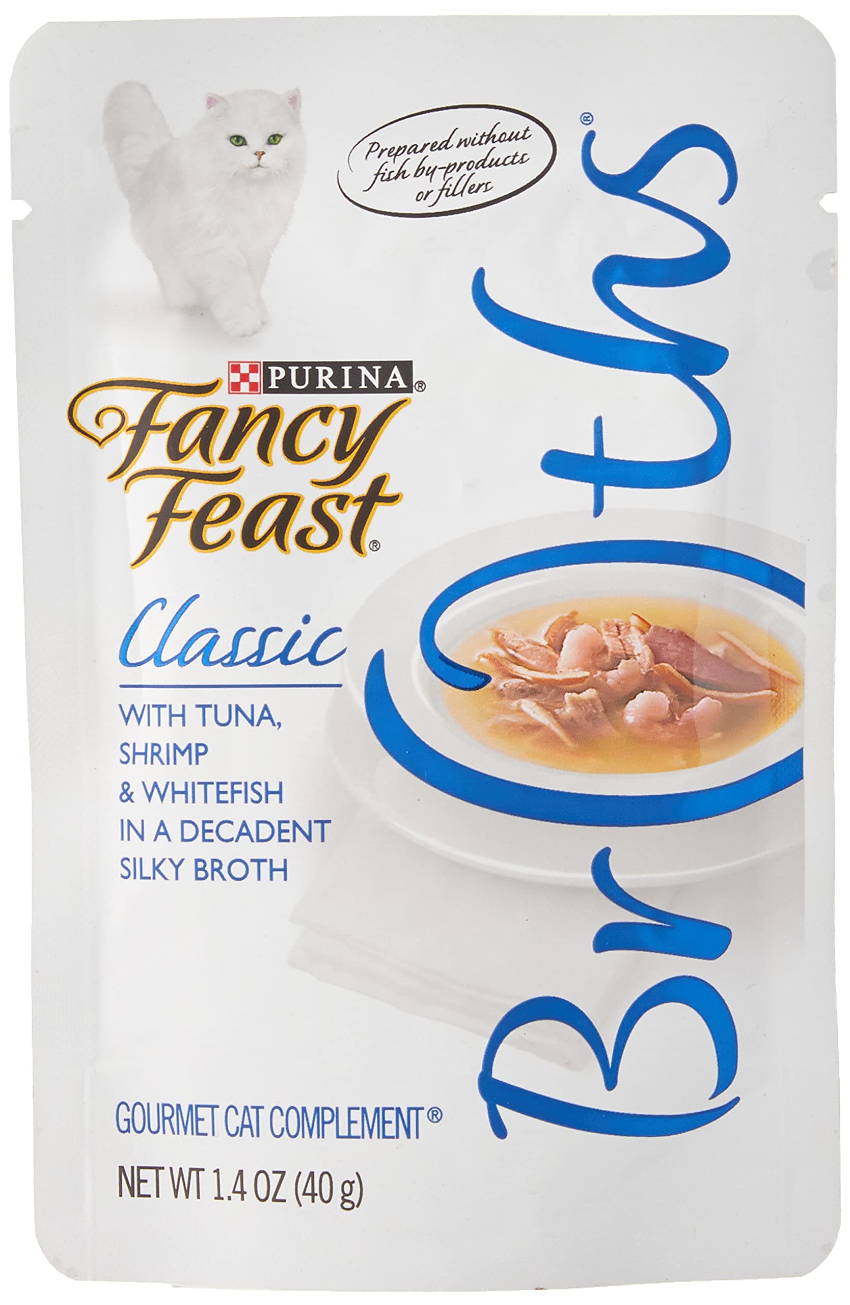 Fancy Feast Broths Fancy Feast Broths with Tuna Shrimp and Whitefish, 1.4 oz