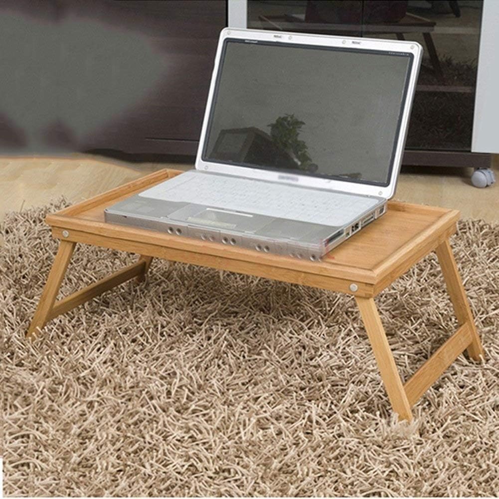 Bed Tray Table with Folding Legs, and Breakfast Tray Bamboo Bed Table and Bed Tray with Legs