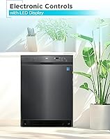 Vista 5 de BLACK+DECKER Lavavajillas integrado de 24 pulgadas, capacidad de ajuste de 12 lugares con bañera de acero inoxidable, lavadora con 6 programas