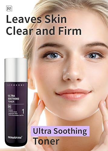 Miniatura 2 de Tónico facial ultra calmante R4 con azuleno 17 aminoácidos ácido hialurónico y hoja de perilla  Tónico facial calmante para enfriamiento y