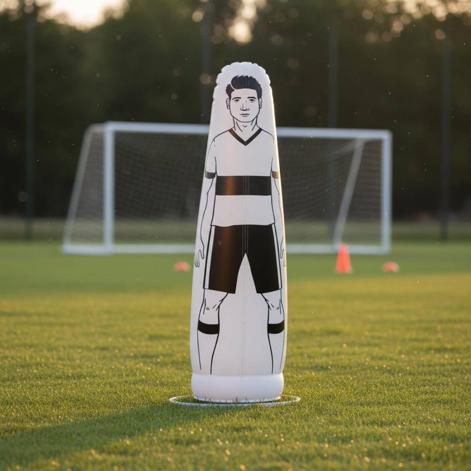 Manichino Gonfiabile da Calcio Portatile Muro Umano Gonfiabile Impermeabile Simulatore da Allenamento Calcio per Allenatori