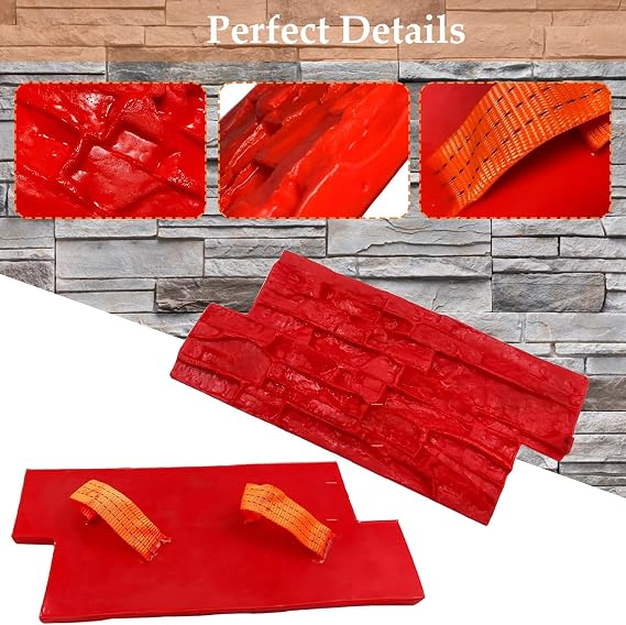 Concrete Stamps Cement Imprint Texture Concrete Stamp Molds Decorative Granite Mat Slate Seamless Texture Stamp for Wall Floor Courtyard Park Path