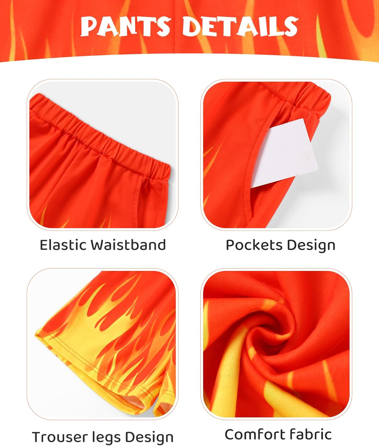 Boys 2Pcs Summer Clothes 3D Printing Short Sleeve Hooded T-Shirt and Shorts Outfit for 5-12 Years - Image 6