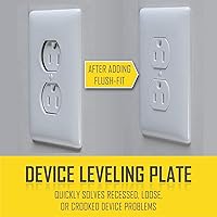 Vista 6 de TayMac RACO 999X Placa de nivelación para dispositivo de ajuste empotrado, acero, paquete de 3