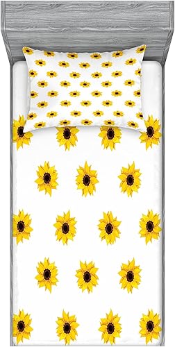 Miniatura 139 de Ambesonne Juego de sábanas bajeras y fundas de almohada, deliciosos tacos con verduras, cocina folclórica, ingredientes de recetas de comida Beige