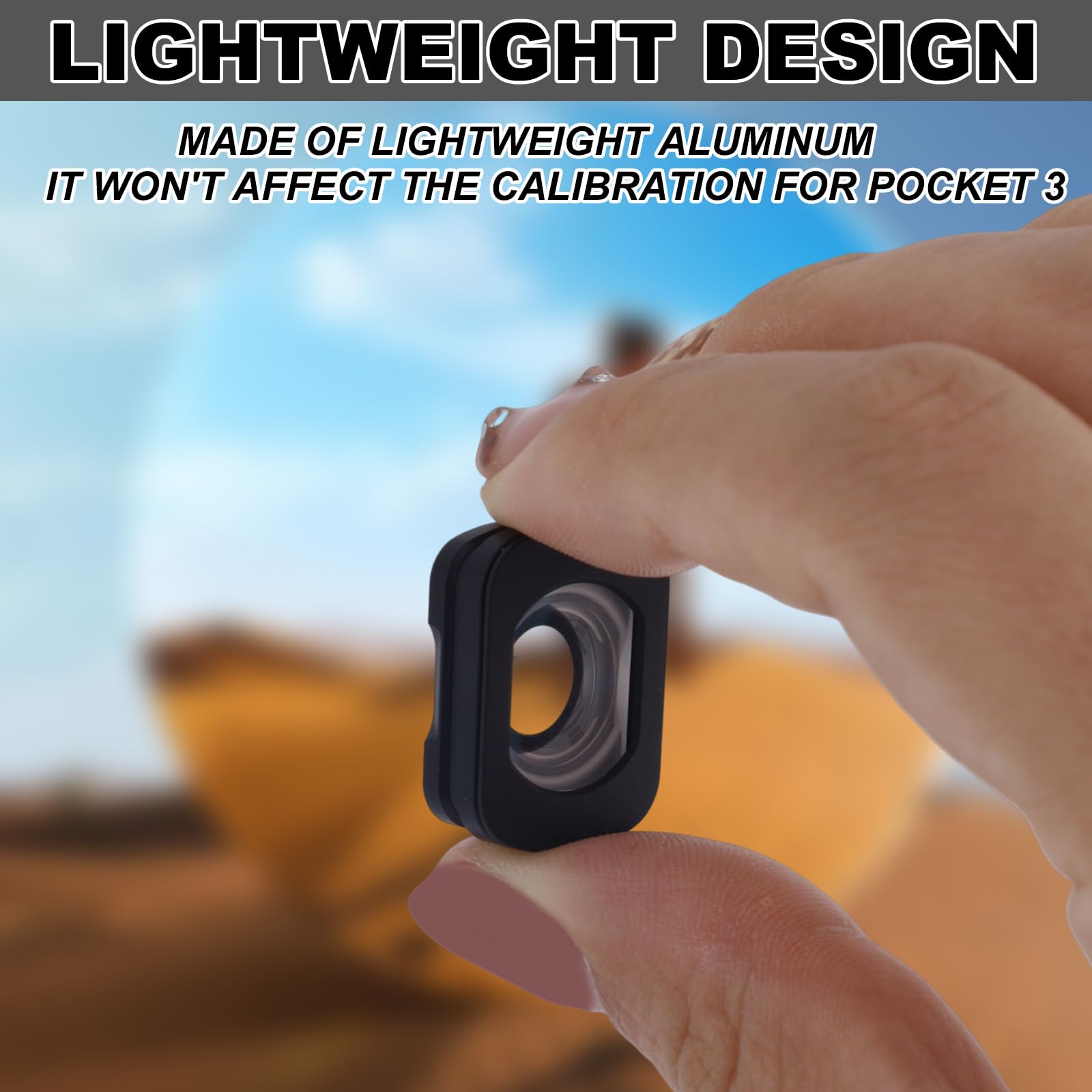 lasuroa Objectif Grand Angle à Fixation Magnétique Compatible avec DJI Osmo Pocket 3, Objectif en Verre Optique HD 112° avec Revêtement Double Face pour Osmo Pocket 3 Accessoires