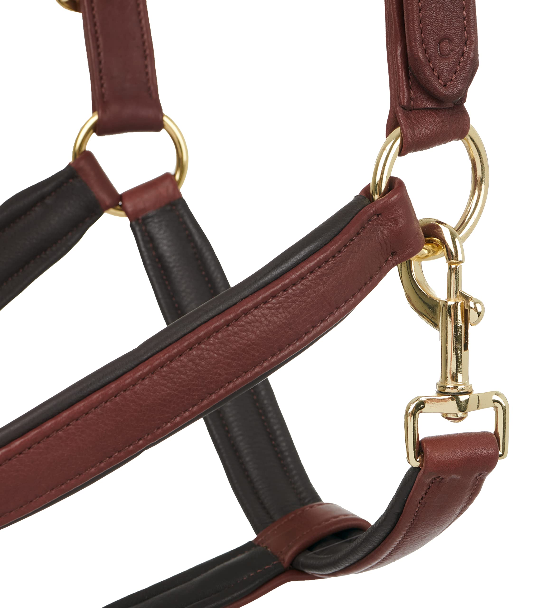 Lemieux Anatomic Leather Headcollar Brown - Full