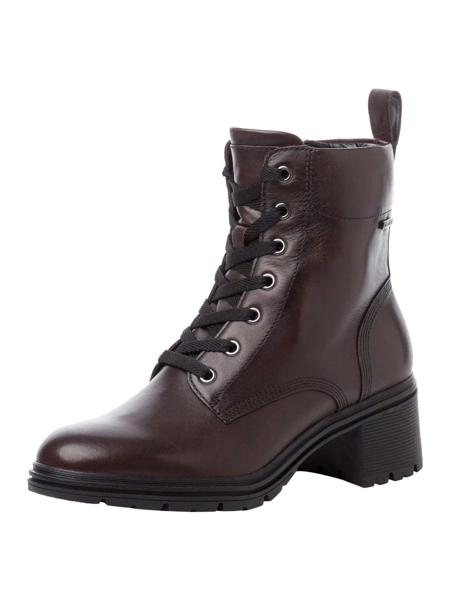 Tamaris Women's Leather Heel Ankle Boots, mocha, 7.5 UK