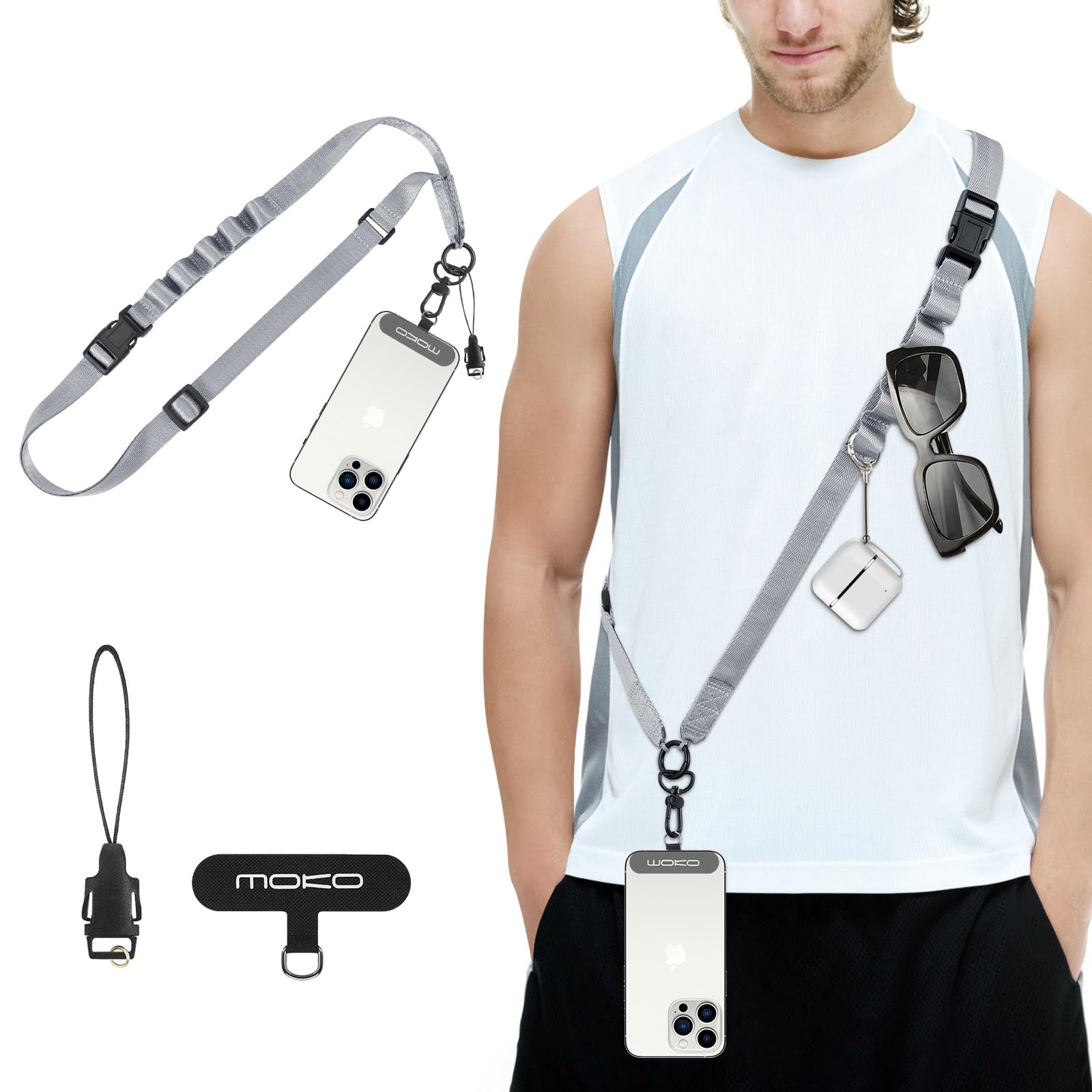 Amazon.com: MoKo Universal Phone Lanyard, Nylon Adjustable Cell