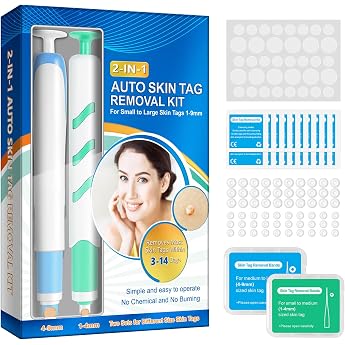 Wart Removal Kit Car Tool Kit Skin Tag Remover Pain Free Automatic Pen Set Skin Tag Remover 2-in-1 Skin Tag Remover Skin Tag Remover 1-9mm