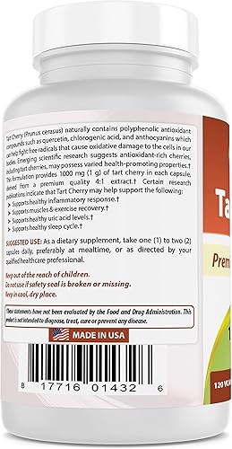 Miniatura 7 de Best Naturals Extracto de arándano 1000 mg y extracto de cereza agria 1000 mg