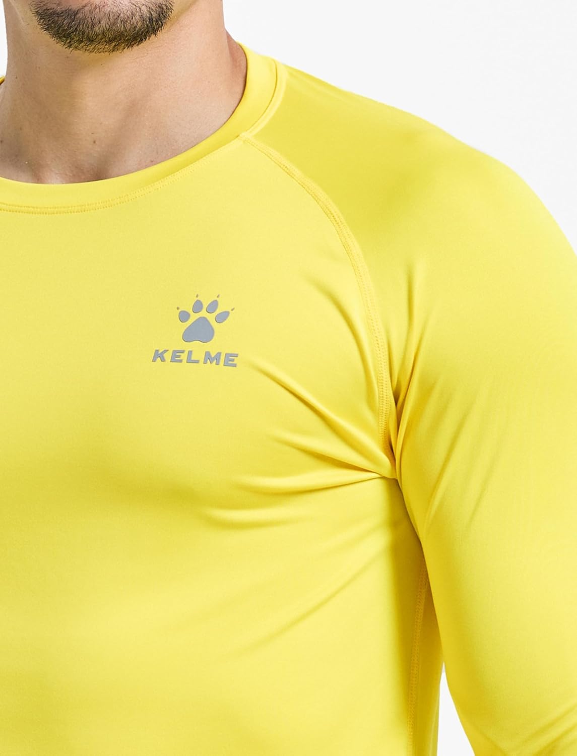 KELME Men's Long Sleeve Compression Shirt, Cool Dry Athletic Top Base Layers, Running Soccer Football Undershirt T-Shirt - Image 7