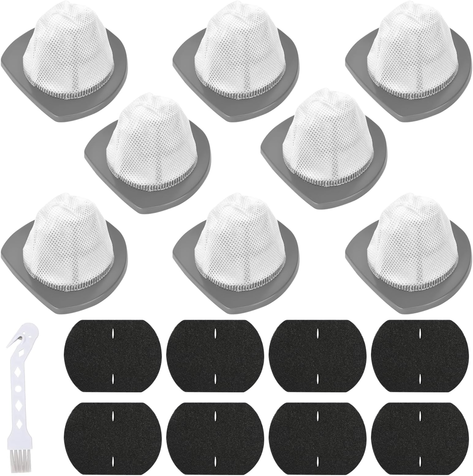 8 PACK 2033 Replacement Filter Compatible with Bissell Featherweight Stick Lightweight Bagless Vacuum Cleaner 20331, 20333, 20334, 20336, 20339, 2033M,8 Mesh Filter 8 Foam Filters, Replace No.#1611508