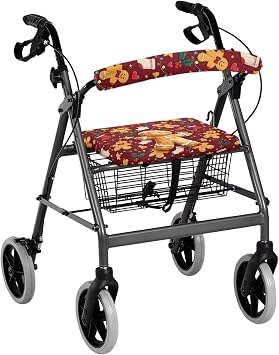 Gingerbread Man Rollator Walker Seat Cover Accessories