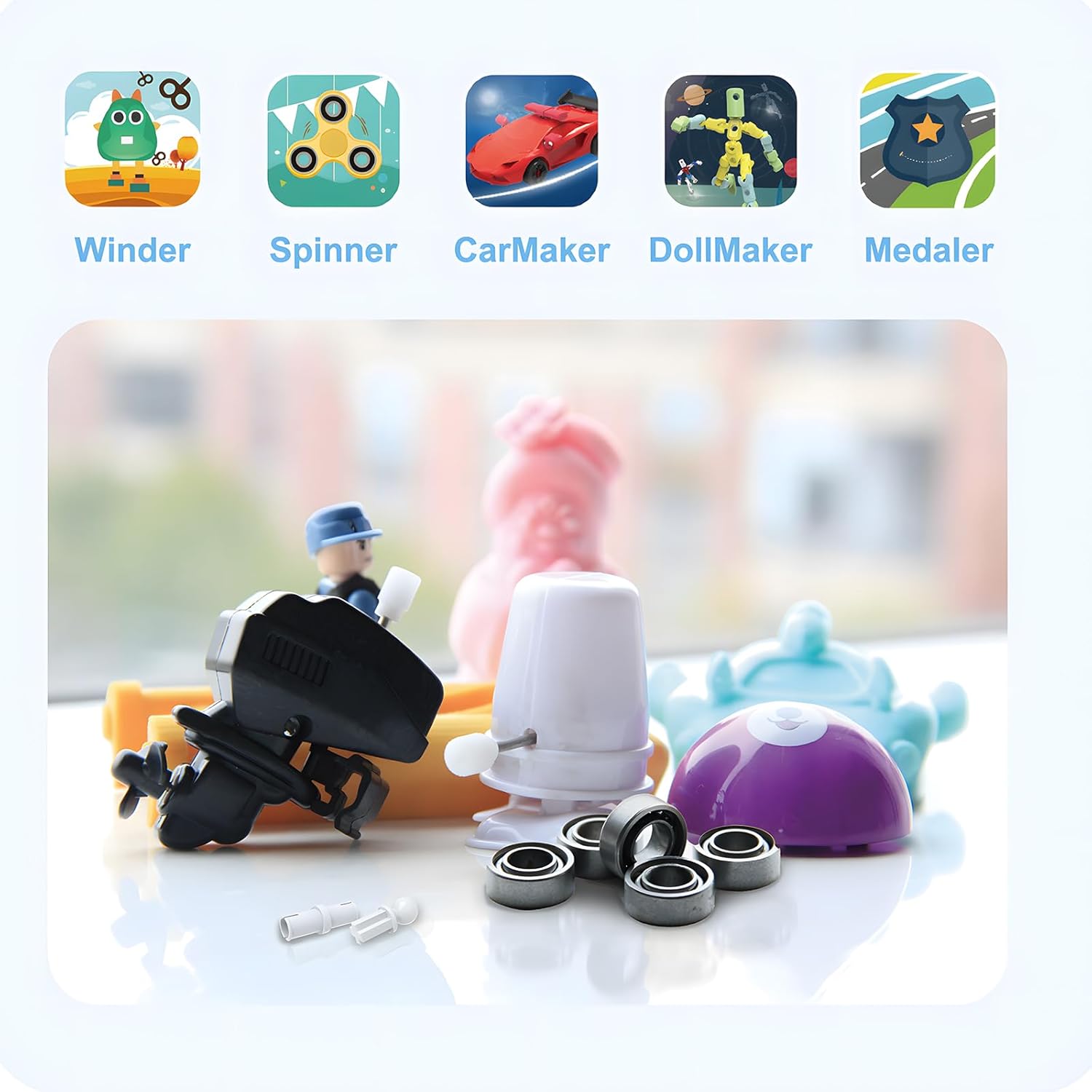 X-Maker & X-Maker Joy 3D Printer Accessories for Toy Creations, Mod Kit, X-Fun