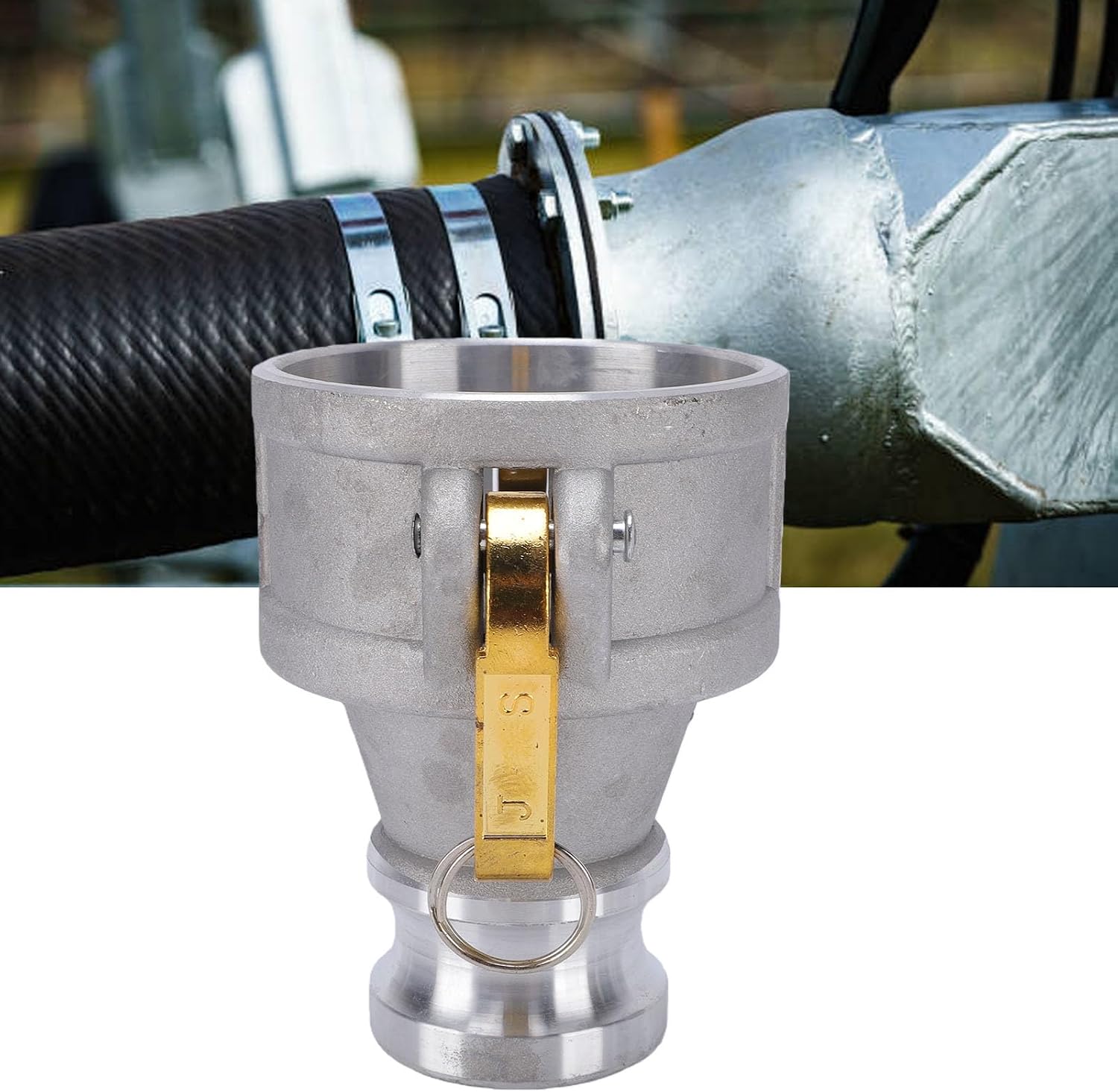 Hilitand Type DA Hose Fitting Cam and Groove Coupling Reducer 3 Inch Female to 2 Inch Male Thread for Oilfield Agricultural Irrigation Fluid Handling for Industrial Users