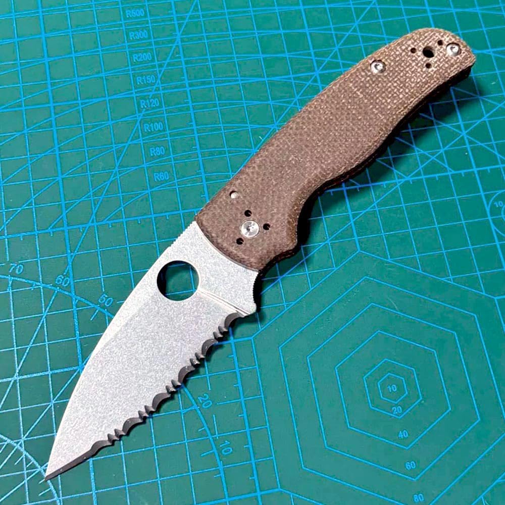 Klappmesser 8" Taschenmesser Wellenschliff Aus S30v & Flachs, Stahl Outdoor Messer Survival Jagdmesser, Camper Scharfes Einhandmesser, gegen praktische messer edc mit taschenclip, multi Tanto Messer
