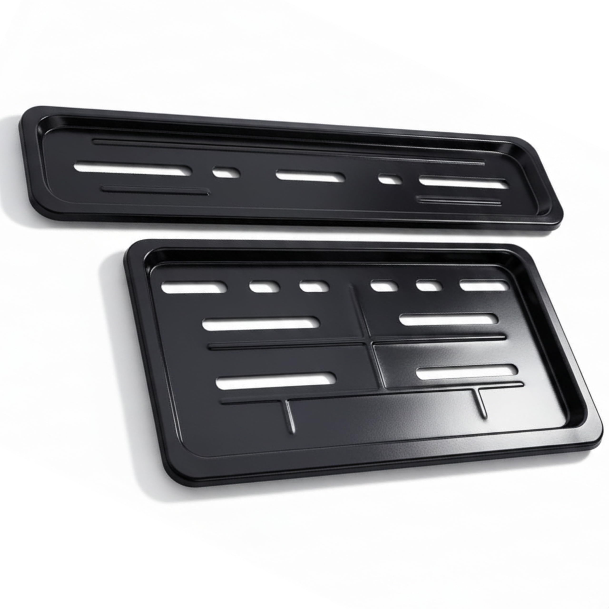 Universal Bike Metal Number Plate Frame | Front (30 x 6.8 cm) & Rear (22.5 x 13 cm) Metal Number Plate Holder Set | Heavy Duty Powder Coated Registration Plate Frame for Bikes & Scooters | Black-image-18