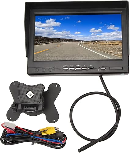 Miniatura 7 de Monitor de cámara de respaldo, 7 pulgadas digital TFT LCD color del coche pantalla de visión trasera DC 9V a 35v pantalla de cámara de