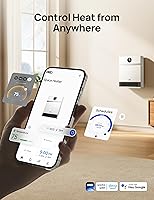 Vista 4 de DREO Smart Wall Heater for Bathroom, IP24 Electric Space Heater with ALCI Plug for Indoor Use, 30° Oscillation, Adjustable Thermostat, Remote