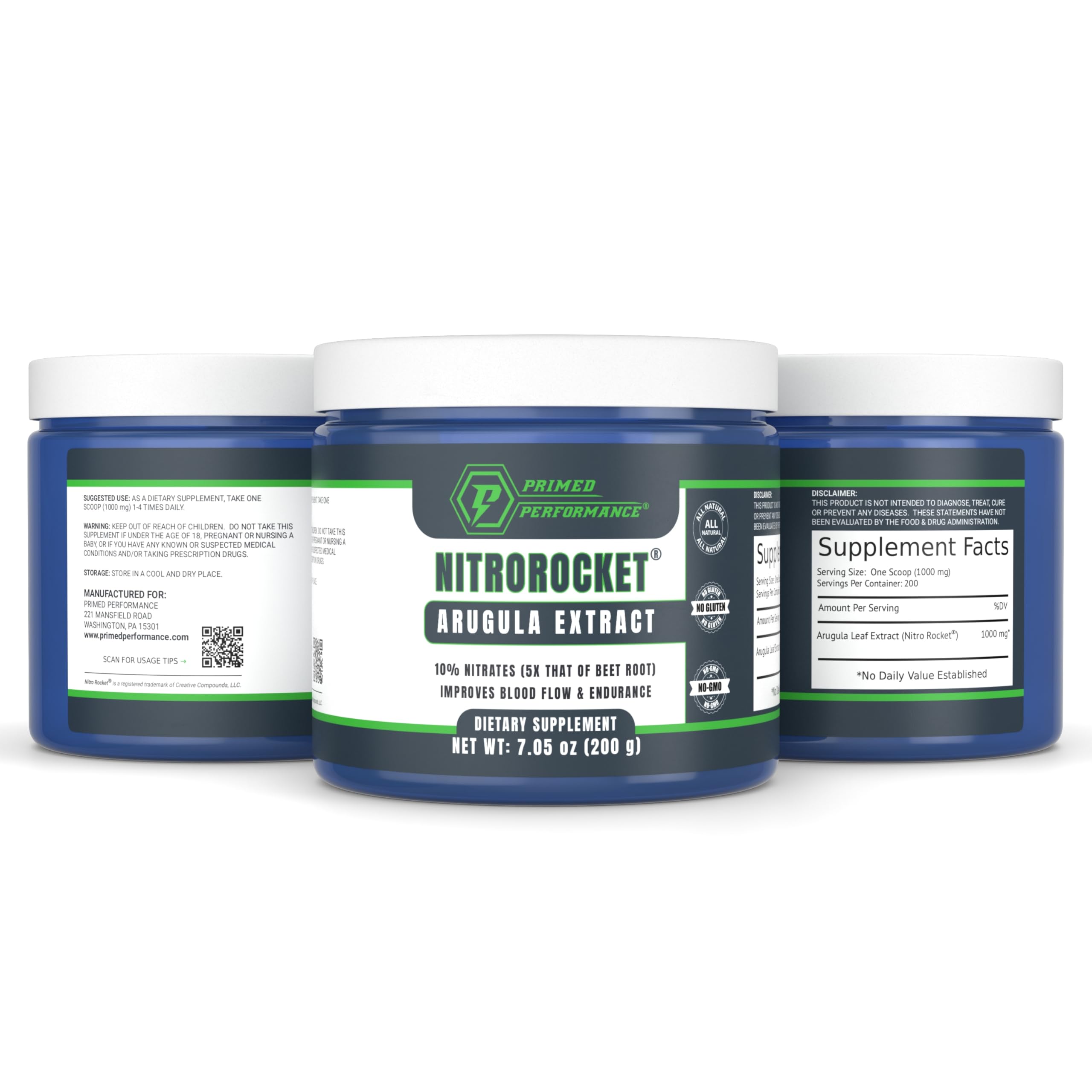 NitroRocket® Plant-Based Nitric Oxide Powder (200g) — Amazon image 7
