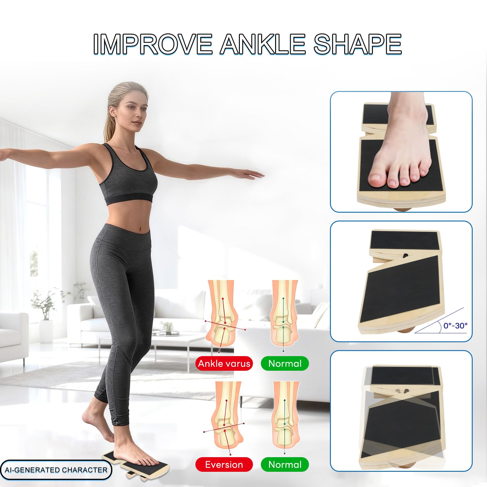 Adjustable Ankle Balance Board for Ankle strengthener & Stability Training — Amazon image 6