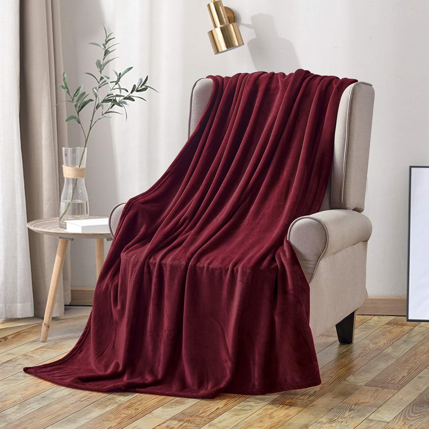 softan Flannel Throw Blankets Bedspread, Fluffy Microfiber Warm Sheet for Bed and Couch Soft Lightweight Nap Fleece Blanket