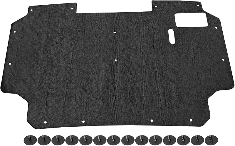 Manta de isolamento térmico do capô Lizixny com presilhas para Ford F150, F250, F350 e Bronco 1987–1991 – 1 unidade