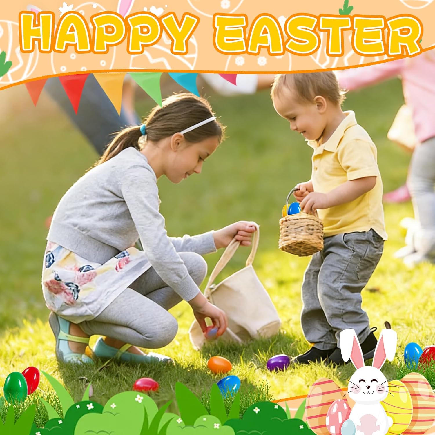 42 Pack Prefilled Easter Eggs with Plush Bunnies,Pre Filled Easter Eggs with Stuffed Toys Inside,Easter Basket Stuffers Fillers for Kids Easter Egg Hunt,Classroom Prize Supplies
